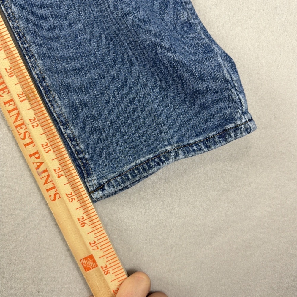 Lee Slim Fit Straight Leg Mid Rise Women 12P Medium Wash Blue Denim StretchJeans - Picture 7 of 7